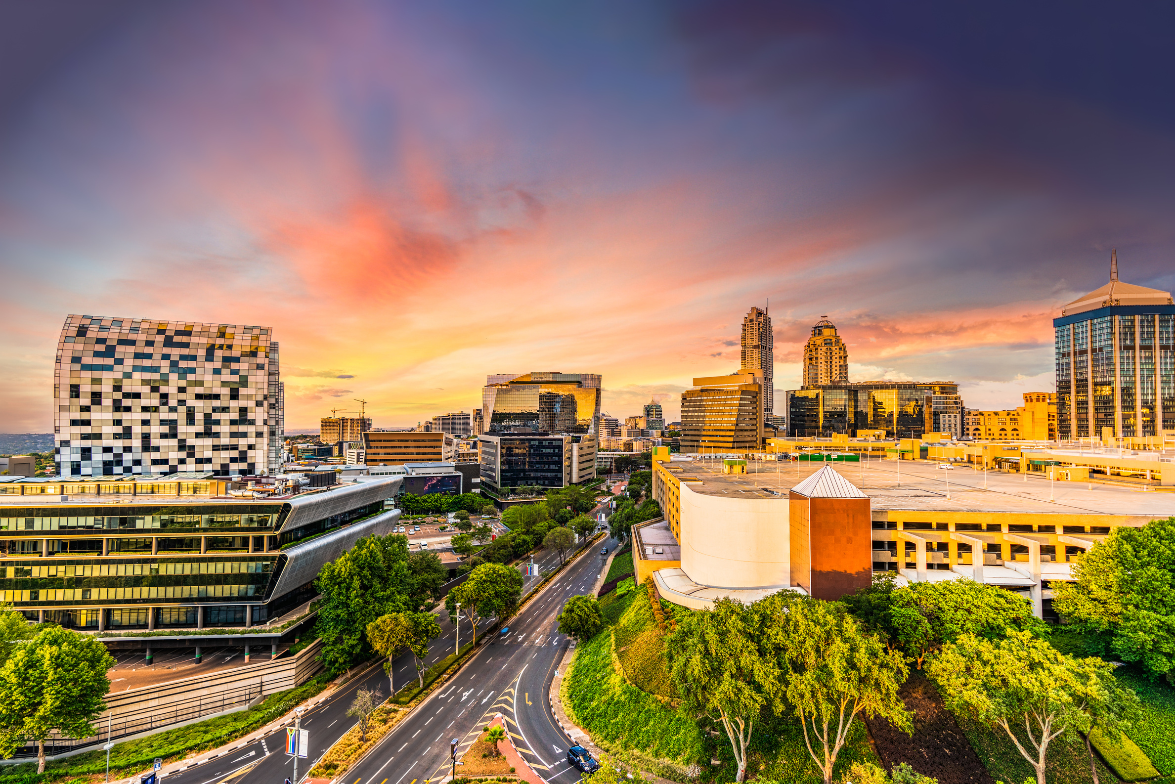 Sandton city twilight